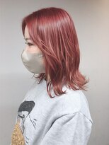 シー(The She's)&nbsp;【ハイトーン】レイヤードロブ×ピンクベージュ