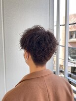 ガリカ シーム(Gallica/SEAM)&nbsp;【翁長孝輔】大人メンズくせ毛風ナチュラルパーマ/大人艶感黒髮