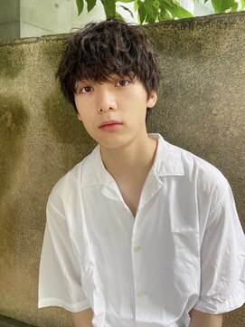 コンティニュー オモテサンドウ(CONTINUE OMOTESANDO) お手入れ簡単!ラフなナチュラルニュアンスパーマメンズカット