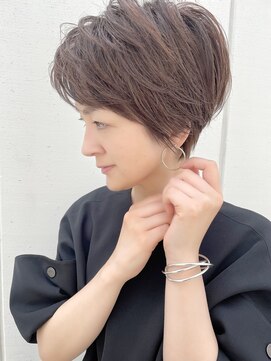 ルーファス 恵比寿 渋谷(Ruufus) ひし形小顔×大人ショートボブ/40代50