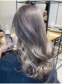 10代20代30代ラベンダーベージュダブルカラーブリーチ名駅名古屋