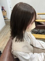 ナンバー ブラオ 名古屋栄(N° blao)&nbsp;外ハネミディアム　タッセルボブ　アッシュグレー