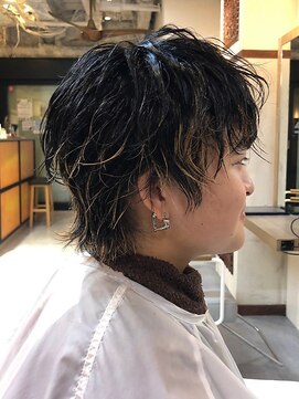 ヘアリゾート粋 ウナム 新宿東口店(enam) メンズパーマ/毛先ポイントカラー