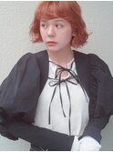 イヤリングカラー　ボブ　大人かわいい　フェザーバング