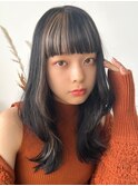 【La fith】マロンベージュ×前髪インナーカラー