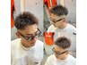 【新規】メンズカット+カラー￥7700　[シャンプー/ヘアセット/眉カット込]