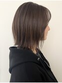 外はねボブと透明感カラー