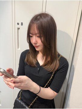 ハピネス クローバー 八木店(Happiness CLOVER) 韓国風レイヤー/髪質改善トリートメント/マロンベージュ