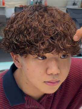 フィフスパーク(fifth PARK) 渋谷プードルパーマ強めパーママッシュウルフメンズカット20代