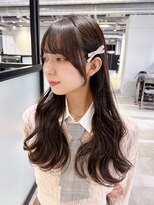 アルバム 池袋(ALBUM) ロングおくれ毛前髪カットオリーブベージュ_F50416