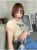 ミディアム/ボブ/20代後半/30代/大人女性/アンブレラカラー