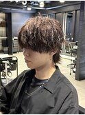 ラウンドマッシュウルフ＆ツイストスパイラルパーマ＆ウルフ