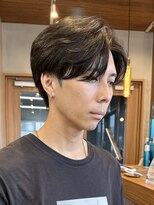 エリマバイフィフス 調布(elima by fifth)&nbsp;調布フェザーショートシャドウパーマセンターパートウルフゆるめ
