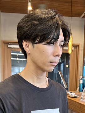 エリマバイフィフス 調布(elima by fifth) 調布フェザーショートシャドウパーマセンターパートウルフゆるめ