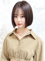 カバーヘア ブリス 川口(COVER HAIR bliss)&nbsp;切りっぱなしショートボブ×透明感カラー艶髪小顔カットp川口