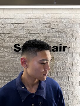 ミドルフェード クルーカット