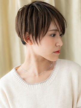 カバーヘア ブリス 上尾西口店(COVER HAIR bliss) ミルクティーベージュイメチェン刈り上げショートX上尾20代30代