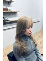 リシェ(LISHE)&nbsp;顔周りレイヤー+透明感カラー+艶髪トリートメント
