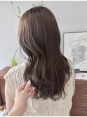 ブリーチなしヘーゼルベージュ春カラー夏カラー透明感カラー