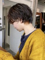 エムクランメイクス 原宿 表参道(m.clan MAKE'S) ウルフパーマレイヤーパーマショートボブ20代