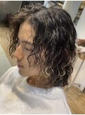 横浜西口サーフカール波巻きスパイラルパーマメンズパーマ眉毛