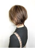 【パーマ】オシャレなパーマショートボブ