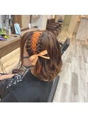 レースアップカチューシャ