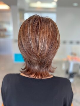 ヘアプラザ アーベン(HAIR PLAZA AERBEN) グレーカラー+ハイライトカラー