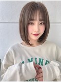 韓国風/インナーカラー/縮毛矯正髪質改善/顔まわり/レイヤー