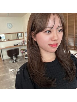 イルフレール(ill frere) レイヤーミディアム, ハッシュカット, 韓国レイヤー