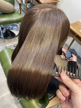 スリール(Sourire) ナチュラルストレート♪髪質改善エステ×長岡京スリール