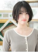 アースカラー小顔前下がりショートマッシュh3戸頭20代30代40代