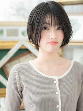 カバーヘア イヴ 戸頭店(COVER HAIR EVE) アースカラー小顔前下がりショートマッシュh3戸頭20代30代40代