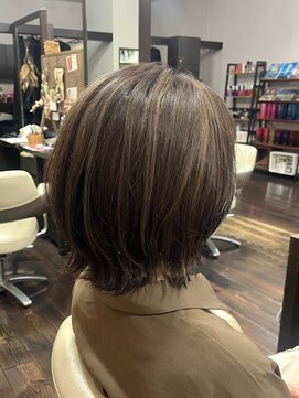 リジェール 高辻店 ハイライトカラー ベージュ アッシュベージュ