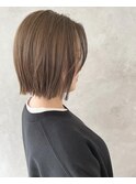 透明感カラー×ショートボブ