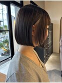 切りっぱなしボブ