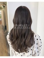 大人可愛い20代30代40代透明感カラー色っぽレイヤー☆くびれヘア