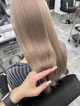 ペレ 栄店(PELE) イメチェン/ホワイトブロンド/外ハネボブ/美髪/栄