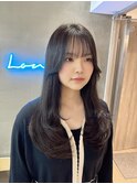 暗めカラー/韓国風巻き/レイヤーカット/髪質改善/縮毛矯正/横浜