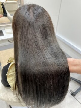 バレル 天王寺阿倍野店(Barrel) ハイライトダブルカラーイルミナカラー縮毛矯正髪質改善