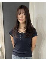 ソワンドゥブレスシエン 堀江店(soin de brace CIEN)&nbsp;韓国前髪顔周りロング×レイヤーグレージュ[堀江/髪質改善]