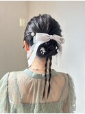 カチモリ　結婚式ヘアアレンジ！