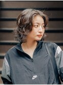 《benji》ラフなパーマボブ
