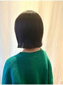 切りっぱなしボブ/髪質改善/顔まわりカット/ボブ/トリートメント