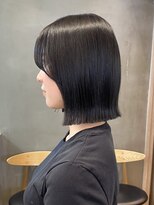 ロンドアジュール 横浜(Lond azur)&nbsp;オリーブグレー/ショートボブ/ココアベージュ/黒髪/小顔/横浜