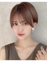 アフロート ルヴア(AFLOAT RUVUA)&nbsp;『岩田莉奈』40代50代お洒落な白髪染ショートボブ新宿ケアカラー