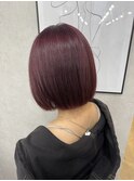ピンクラベンダーボブレイヤー所沢