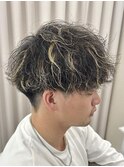 MEN’S HAIR/サーフカール/刈り上げセンターパート/伊勢崎