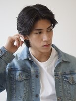 レーヴ(Reve)&nbsp;MEN'S HAIR/ニュアンスパーマ/リバースセンターパート/目黒/品川