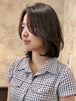 ロンド 銀座(Lond)&nbsp;☆春日☆ニュアンスウルフワンホンレイヤーダークブルーボブ24